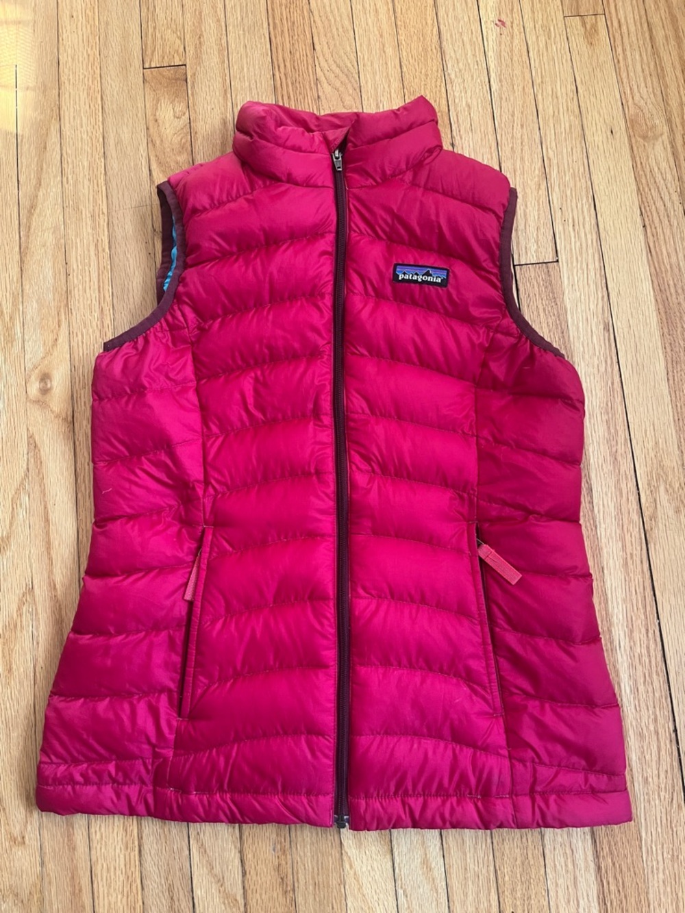 Patagonia Fuchsia Quilted Down Vest